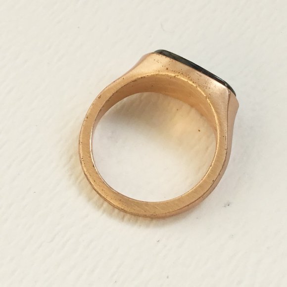 Kendra Scott Mel Cocktail Abalone Shell Rose Gold Ring Size 6.75 As Is - Picture 3 of 8